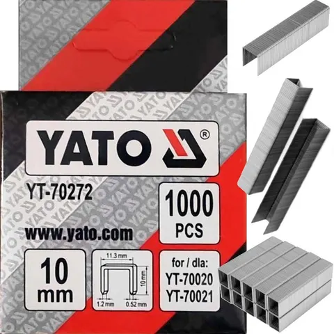 Zszywki 10mm /1,2x11,3/ 1000szt YATO YT-70272