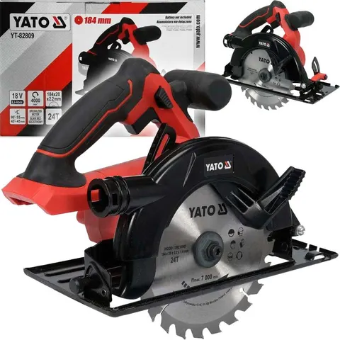 Pilarka 185mm silnik bezszczotkowy SYSTEM 18V BODY YATO YT-82809