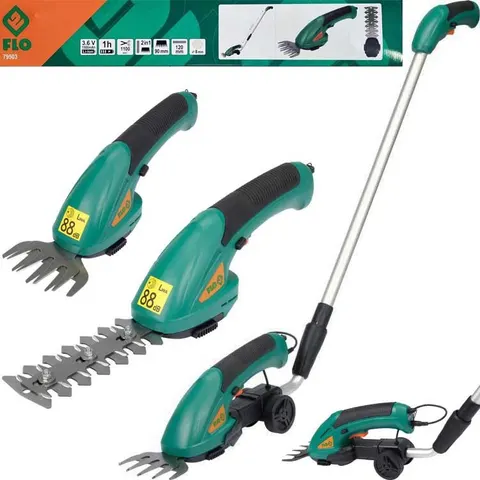 Nożyce do trawy i żywopłotu 3,6V na kółkach FLO 79503