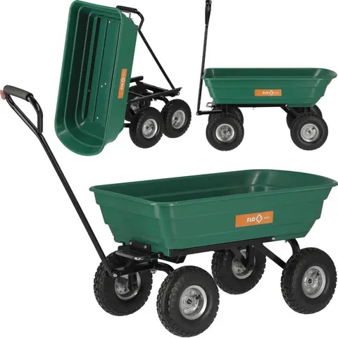 Wózek ogrodowy z kiprem 75l, do 200kg FLO 90205