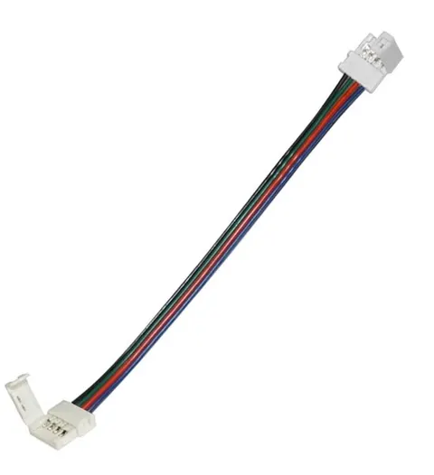 Złączka dwustronna z przewodem do taśm RGB LED 10mm