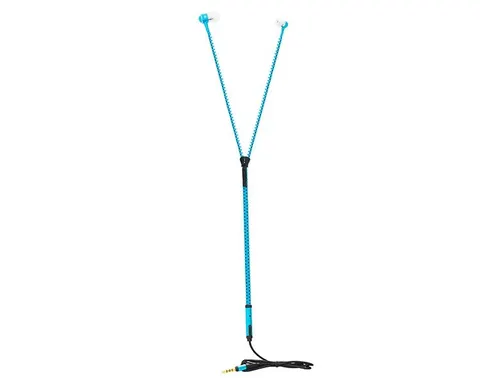 Słuchawki douszne mikrofon zestaw słuchawkowy blue