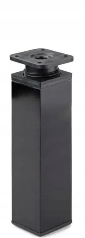 Kwadratowa nóżka aluminiowa H-200 mm - czarny mat