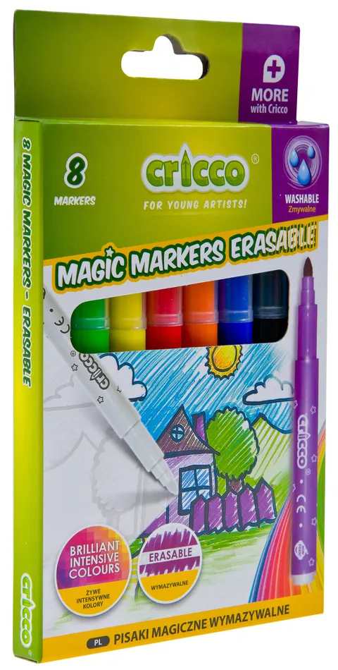 Pisaki wymazywalne magiczne CRICCOKPL.7+1-KOL.