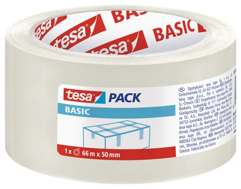 Taśma pakowa tesapack basic 66M x 50 mm transparent