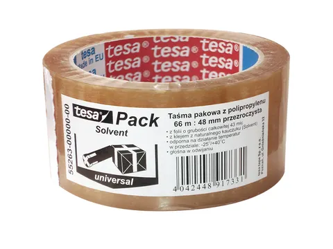 Taśma pakowa tesapack standard solvent 66M x 48 mm transparent