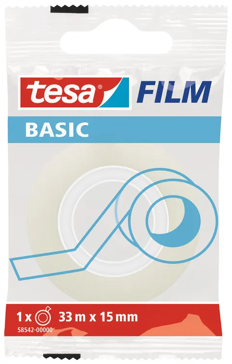 Taśma biurowa tesa basic 33M X15 mm w etui 1 szt.