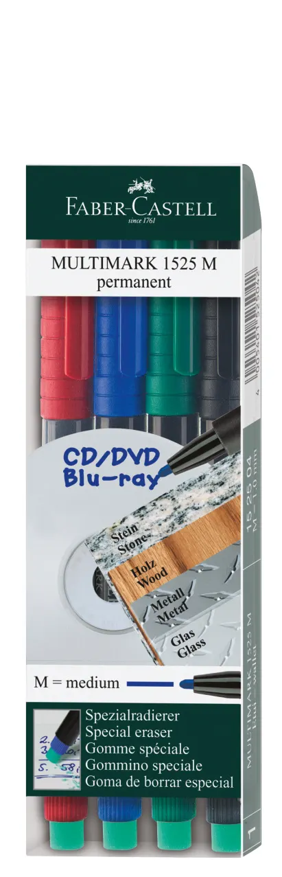 Multimark OHP permanentny m 4 kol. w etui Faber-Castell