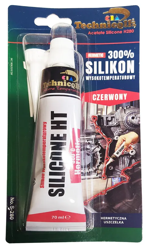 Silikon wysokotemperaturowy czerwony 70ml Technicqll