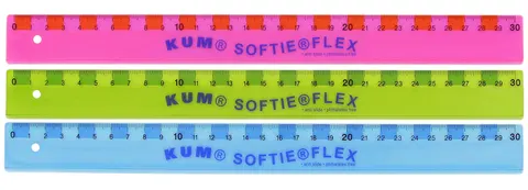 Linijka 30 cm softie flex w woreczku opakowanie kartonowe kum