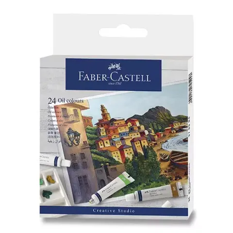 Farby olejne creative studio 24 kol x 9 ml tubki opakowanie kartonowe Faber-Castell