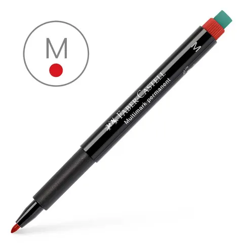 Multimark OHP permanentny m czerwony Faber-Castell