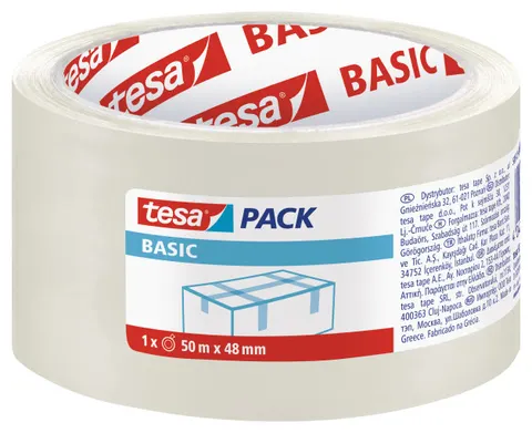 Taśma pakowa tesapack basic 50M x 48 mm transparent