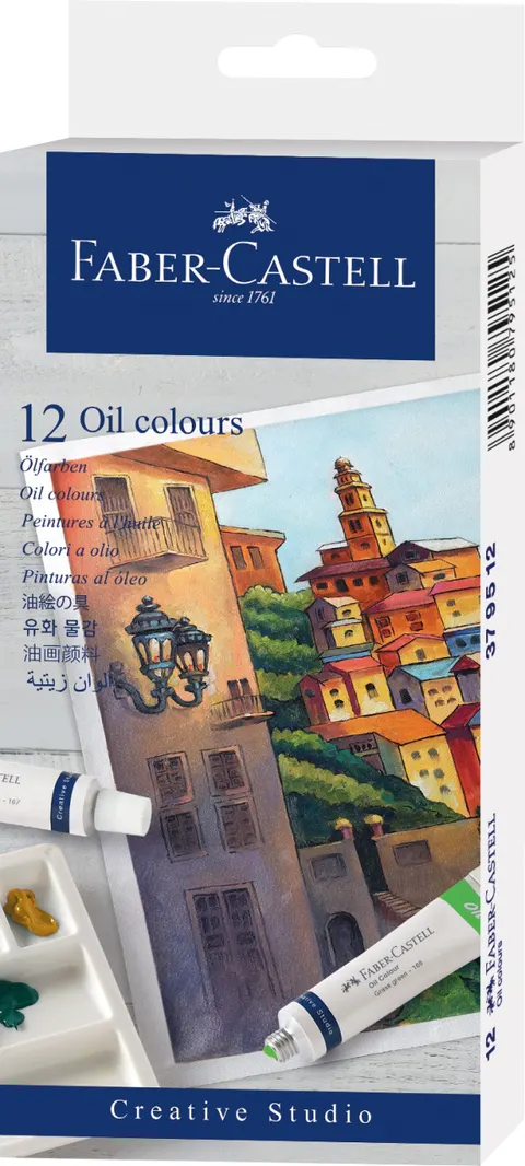 Farby olejne creative studio 12 kolx 9 ml tubki opakowanie kartonowe Faber-Castell