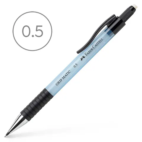 Ołówek automatyczny Faber-Castell Grip Matic - 0.5 mm błękitny