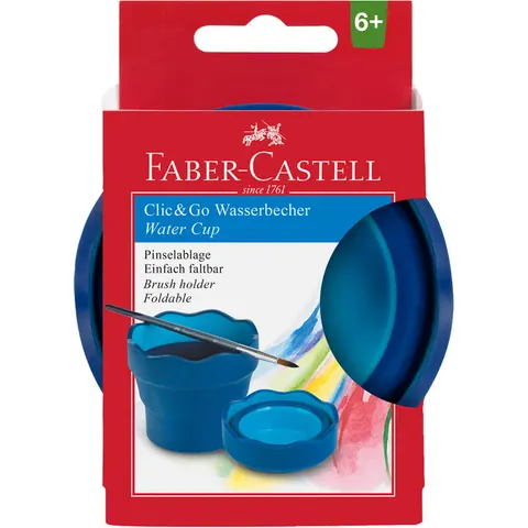 Pojemnik na wodę clik&go niebieski Faber-Castell