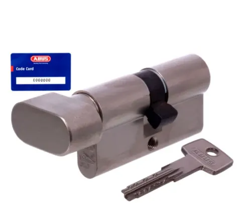 Wkładka bębenkowa ABUS KD10 z gałką 30/45 mm nikiel - klasa C