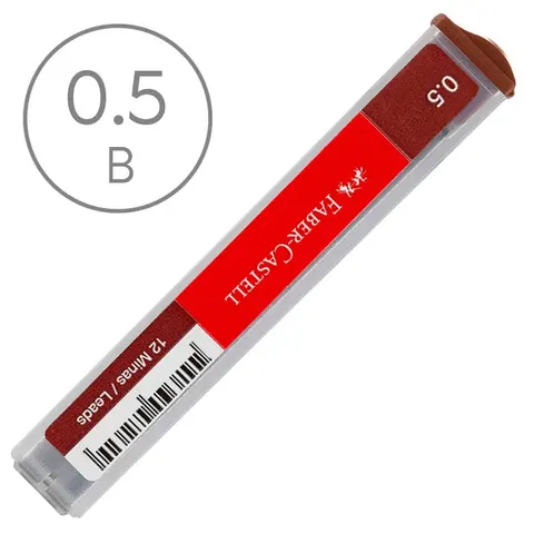 Wkłady do ołówka automatycznego Faber Castell - 0.5 mm, B