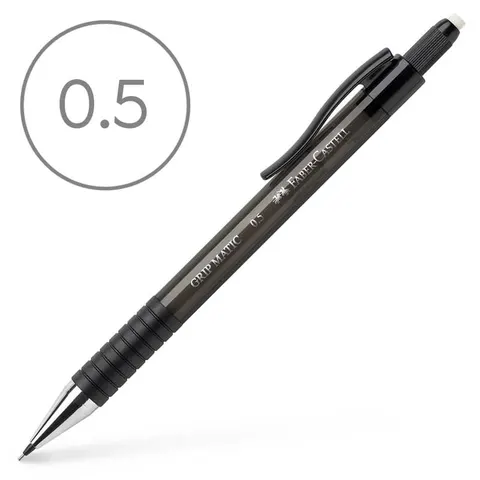 Ołówek automatyczny grip matic 1375 0.5 mm czarny Faber-Castell