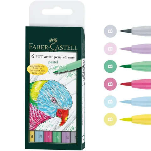 Pitt artist pen pastel etui 6 szt. Faber-Castell