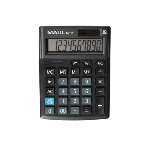 Kalkulator biurkowy compact mc 10, 10-POZYCYJNY, czarny Maul