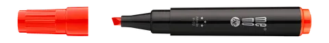 Marker permanentny M201 MemoBe końcówka ścięta 1-4 mm czerwony