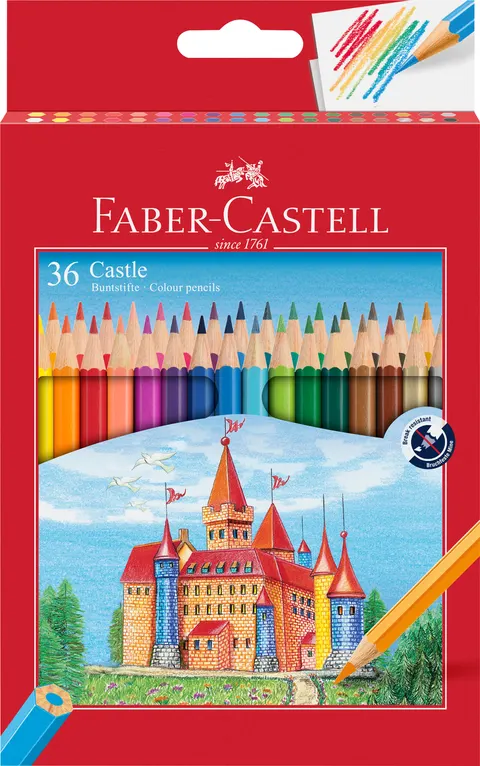 Kredki zamek 48 kol. opakowanie karton Faber-Castell