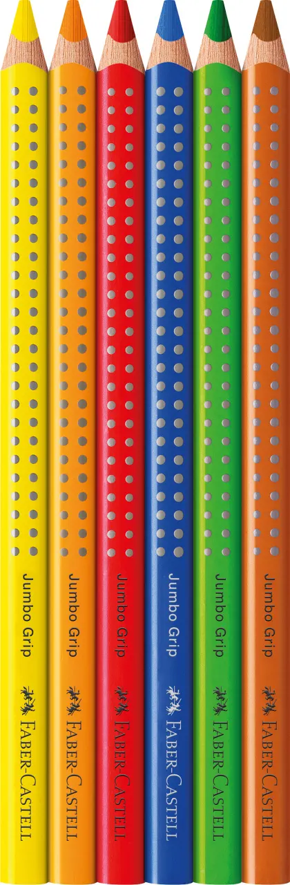 Kredki jumbo grip 6 kol. opakowanie karton Faber-Castell