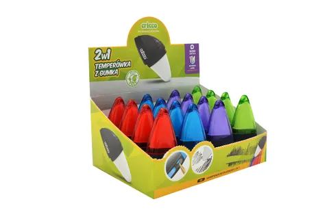 Gumka do mazania z temperówką 2W1 Cricco