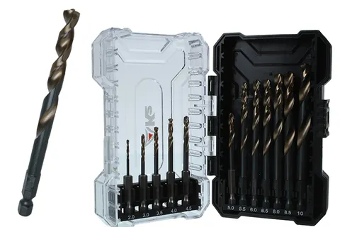 Wiertła do metalu HSS SPEEDMASTER HEX 1/4" DIN 338 2-10 mm -12 szt.