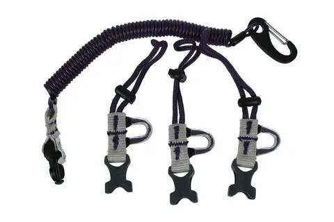 Smycz asekuracyjna do narzędzi BEAL Air Leash II 45 cm do 500 g - 3 końcówki
