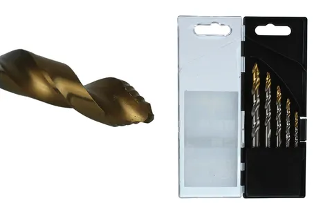 Zestaw wierteł do metalu HSS-G EXACT TORNADO TiN-TiP 3-8 mm - DIN 338, 5 szt.