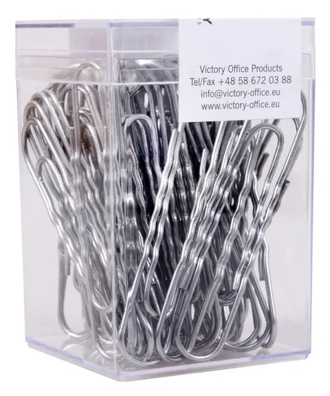 Spinacz metalowy okrągły karbowany 74 mm OP6H 50 szt. victory office
