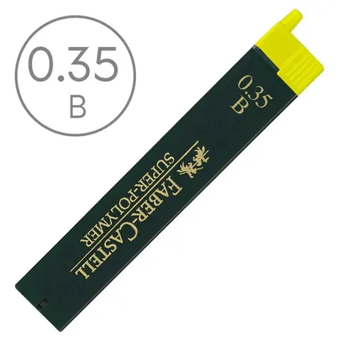 Wkłady do ołówka automatycznego Faber Castell - 0.35 (0.3 mm), B