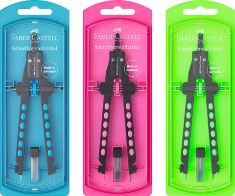 Cyrkiel quick-set factory neon Faber-Castell