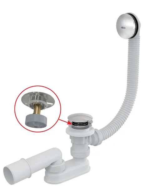 Syfon wannowy ALCA klik-klak metalowy 50 mm