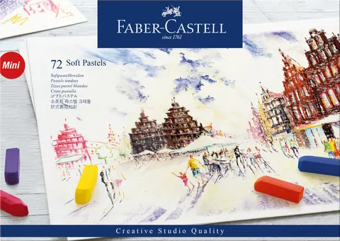 Creative studio mini pastele suche 72 szt. op. kartonowe Faber-Castell