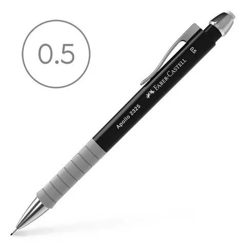 OŁÓWEK AUTOMATYCZNY APOLLO 0,5mm CZARNY FABER-CASTELL