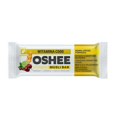 OSHEE Baton Vitamin Musli bar witamina C500 40 g