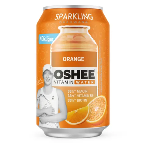OSHEE Vitamin Water Sparkling pomarańcza 330 ml
