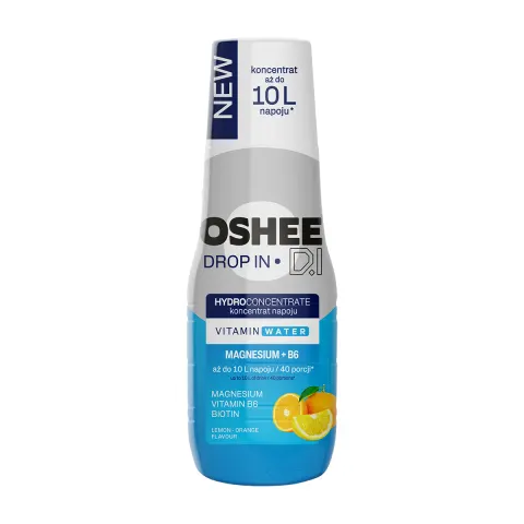 OSHEE Drop In Hydrokoncentrat magnez + B6 500 ml pomarańcza - cytryna