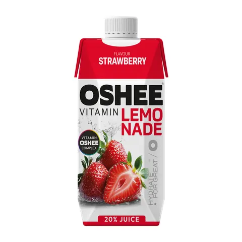 OSHEE Vitamin Lemonade truskawka 750 ml Tetra Pak