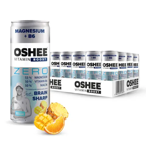 24x OSHEE Vitamin Boost Magnez + B6 ZERO 250 ml