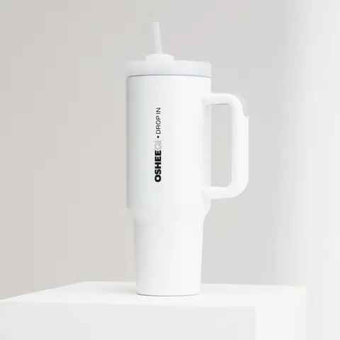 Butelka termiczna OSHEE DROP IN HydraGrip biała 1200 ml