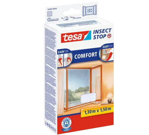 Moskitiera comfort do okien biała tesa