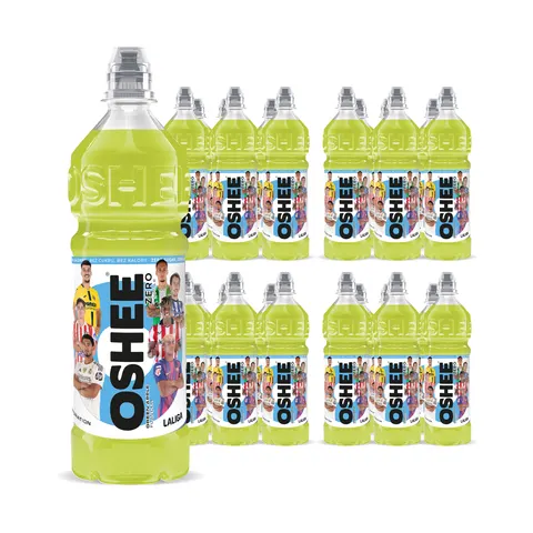 24x OSHEE ZERO Sports Drink zielone jabłko 750 ml