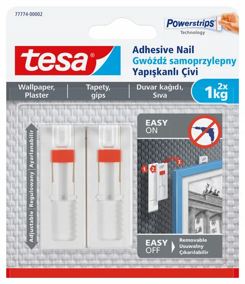 Gwóźdź samoprzylepny regulowany 1 kg 2 szt. - Tesa
