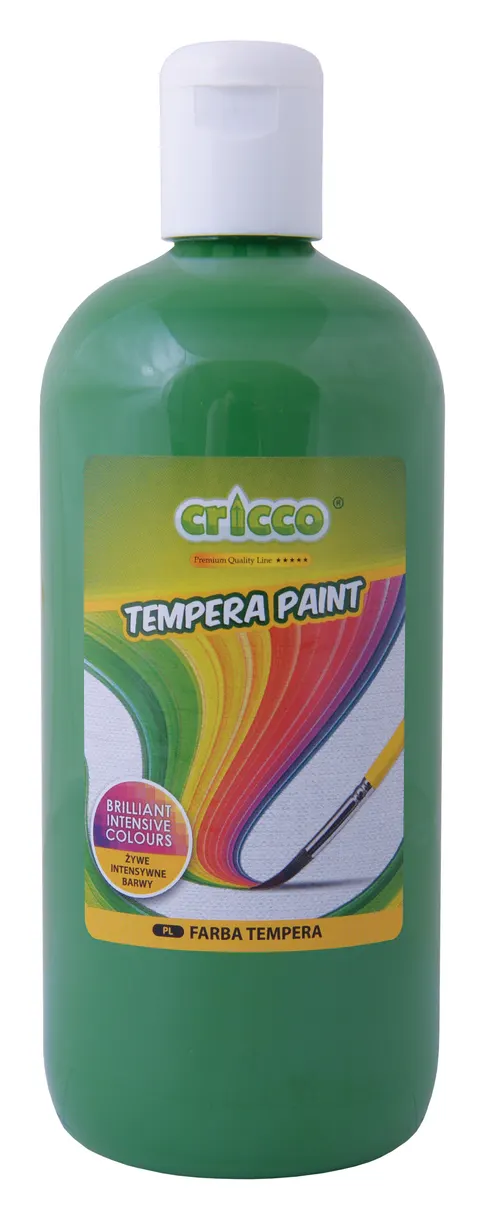Farba tempera Cricco 500 ml zielona