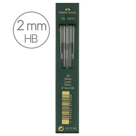 Wkład grafitowy 9071 HB 2 mm TB/10 Faber-Castell