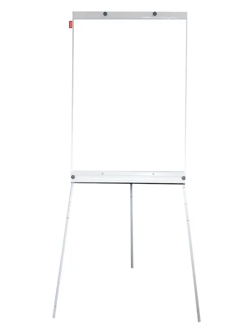 Flipchart na trójnogu MEMOBE, suchościeralny magnetyczny BASIC, 70x100xh180 cm